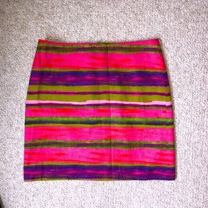 Ann Taylor Colorful Stripe Mini Skirt